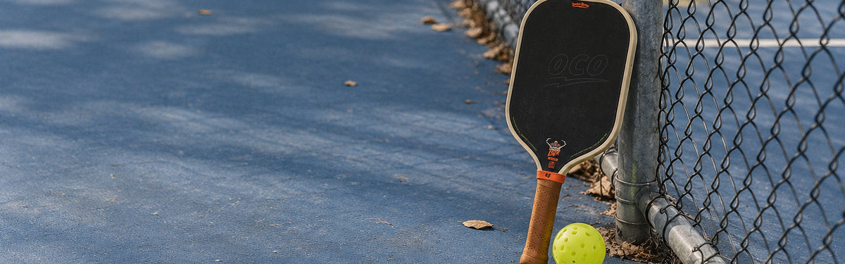 Bread & Butter pickleball paddle on court
