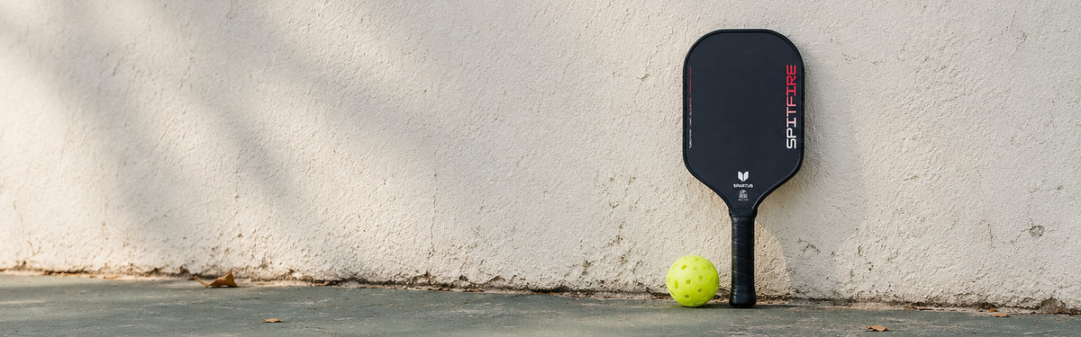 Spartus pickleball paddle on court