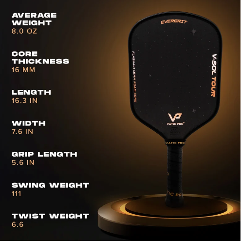 Vatic Pro V-sol Tour With Evergrit Includes Paddle Cover