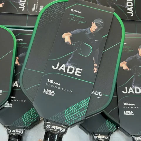 RPM Jade 16mm elongated paddles in their packaging